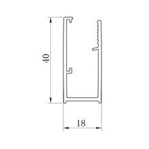 Paroi de douche Alterna Concerto retour fixe L 90 x H 195 cm profilé argent brillant verre transparent