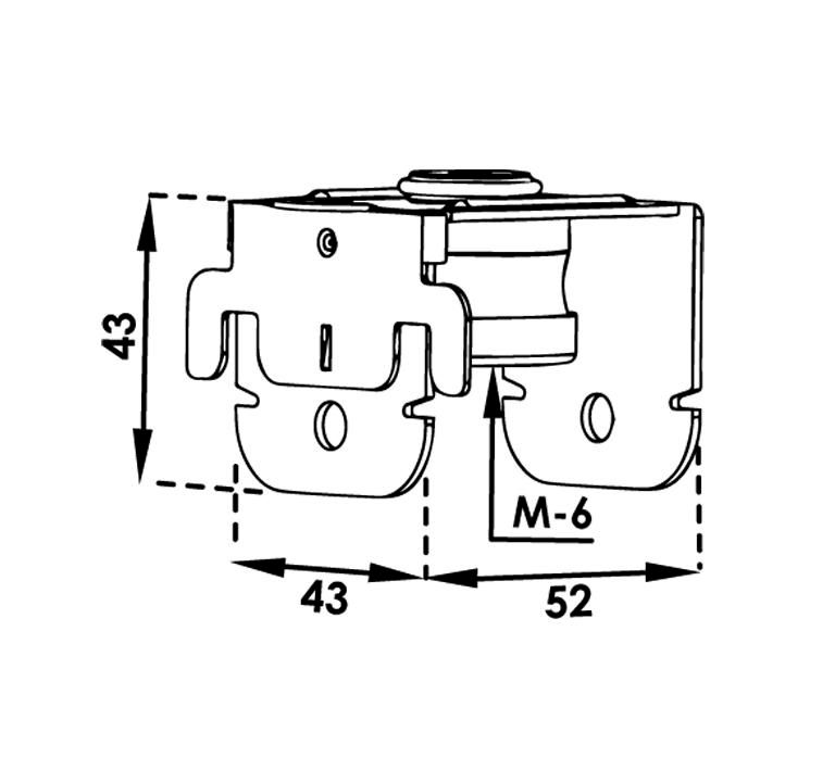 Cavalier acoustique DB60 pour fourrure F45/47 boîte de 50 - CAVALIERDB60 - PAI