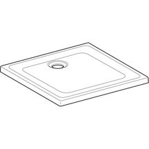 Receveur RENOVA céramique 80 x 80 ultra-plat à poser/à encastrer émaillé 4 côtés PN 18 de série pour bonde siphoïde 90 Réf. 00721800000AG3