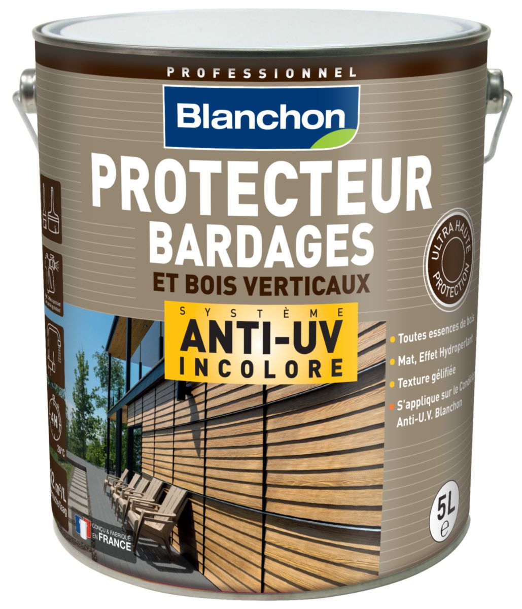 Protecteur Bardages et bois verticaux anti-UV - bidon de 5 l