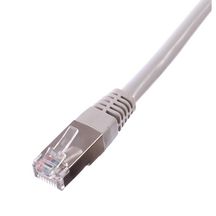 Cordon RJ45 blindé - catégorie 6A - 100 Ohms - FTP - gris - L. 10 m