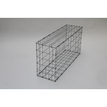 Gabion paysager - non monté, avec tirants - maille 5x10 cm - 100x50x30 cm