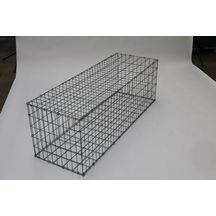 Gabion paysager - non monté, avec tirants - maille 5x10 cm - 150x50x50 cm