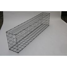 Gabion paysager - non monté, avec tirants - maille 5x10 cm - 200x50x30 cm