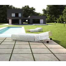 Carrelage extérieur pour terrasse Due Trevi 2 HTE 201 - grès cérame - beige - 60x60 cm - ép. 20 mm