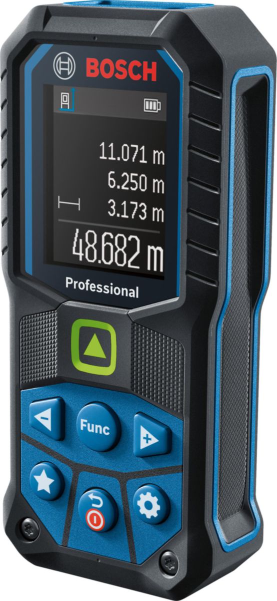 Télémètre laser à faisceau vert GLM 50-25 G + housse + piles - portée 0,05-50 m