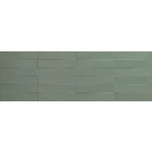 Faïence décor pour mur intérieur Liv'In - brick olive green rectifié - 30x90 cm