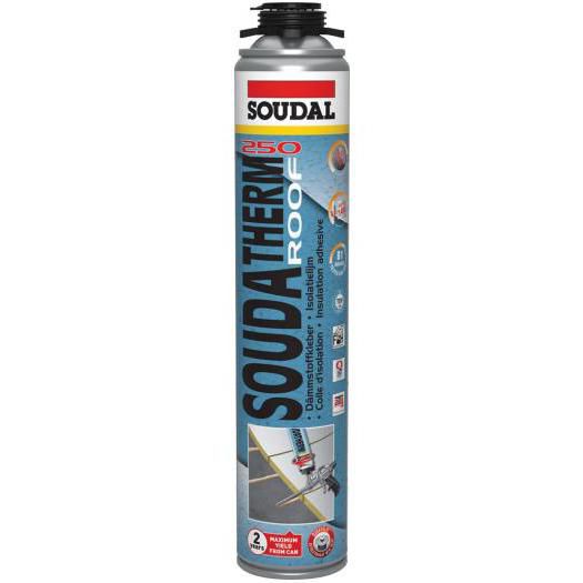 Colle polyuréthane pour matériau isolant Soudatherm Roof 250 - bombe de 800 ml