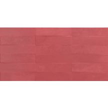 Faïence murale Liv'in - modèle Brick Blush Red - 30x60 cm - ép. 8,5 mm