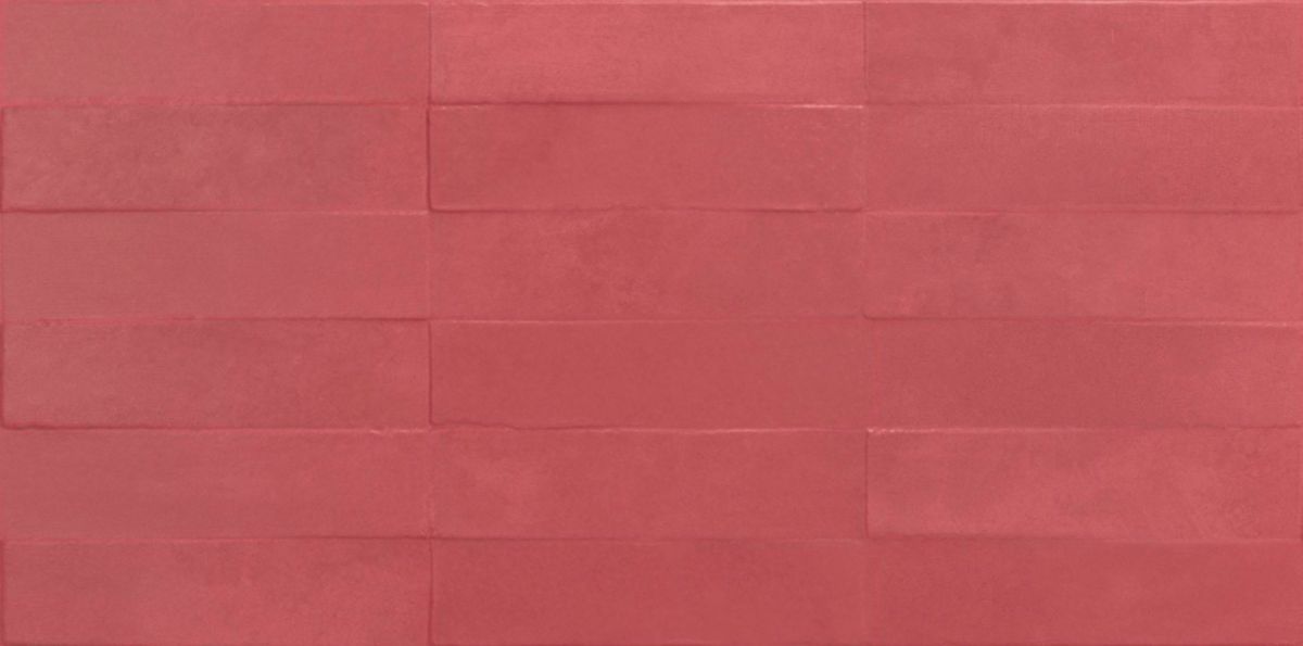 Faïence murale Liv'in - modèle Brick Blush Red - 30x60 cm - ép. 8,5 mm