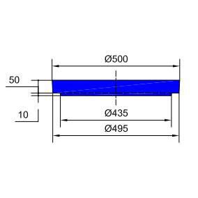 Couvercle épaisseur 5,5cm pour boîte de branchement cylindrique diamètre 40cm