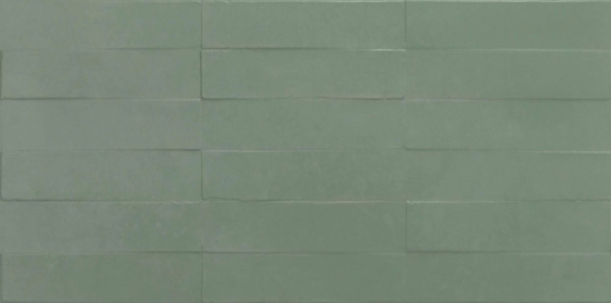 Faïence murale Liv'in - modèle Brick Olive Green - 30x60 cm - ép. 8,5 mm