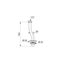 Tubulure pour urinoir standard diamètre 35 femelle 15 x 21 : réf. 752000