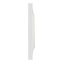 Plaque de finition pour prise murale Odace Styl - 3 postes - blanc brillant - entraxe 71 mm