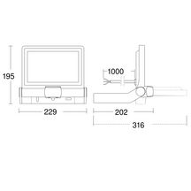 Projecteur LED Xled One Sensor - détection infrarouge - blanc - 23,5 W - 2550 lm - 3000 K