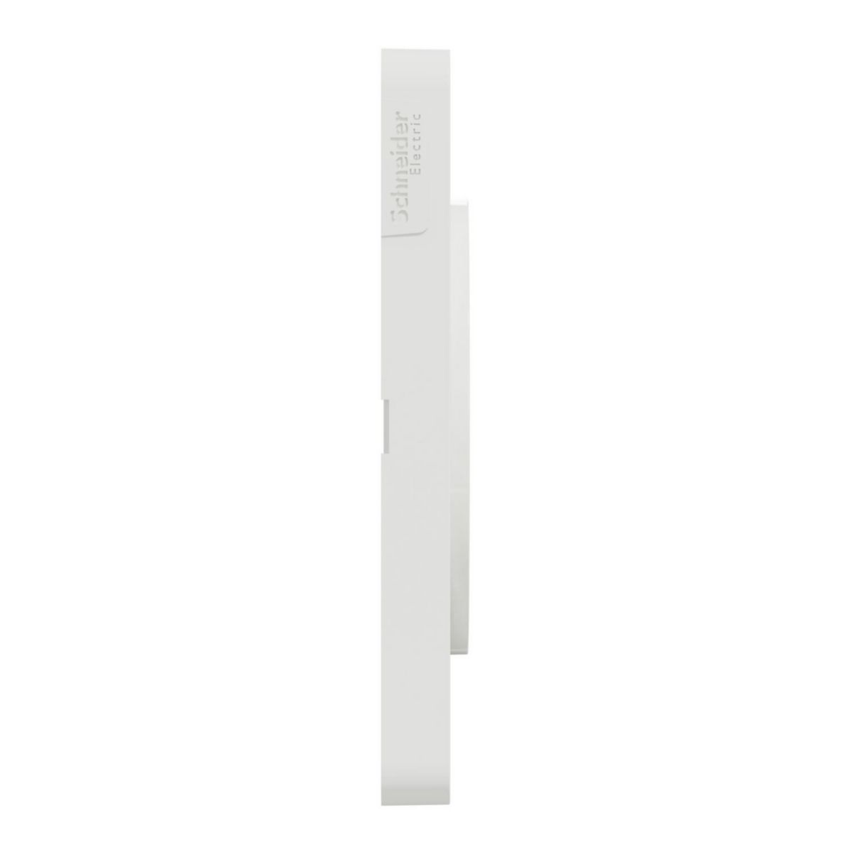 Plaque de finition pour prise murale Odace Touch - 2 postes - blanc brillant - entraxe 71 mm