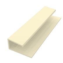 Bordure en U PRO PVC teinte crème L. 3 m Réf: FC302E3PG