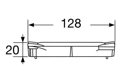 Grille PVC légère sable GRL77S pour CAN177 - CAB773 - CABS773