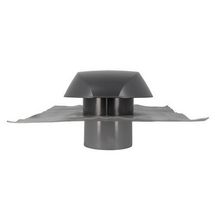 Chapeau de ventilation à collerette étanche diamètre 160mm anthracite Réf. VVE16A