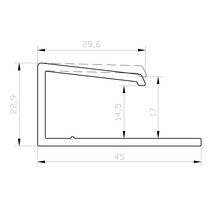 Bordure en U PRO PVC teinte ciment L. 3 m Réf: FC302E3CG