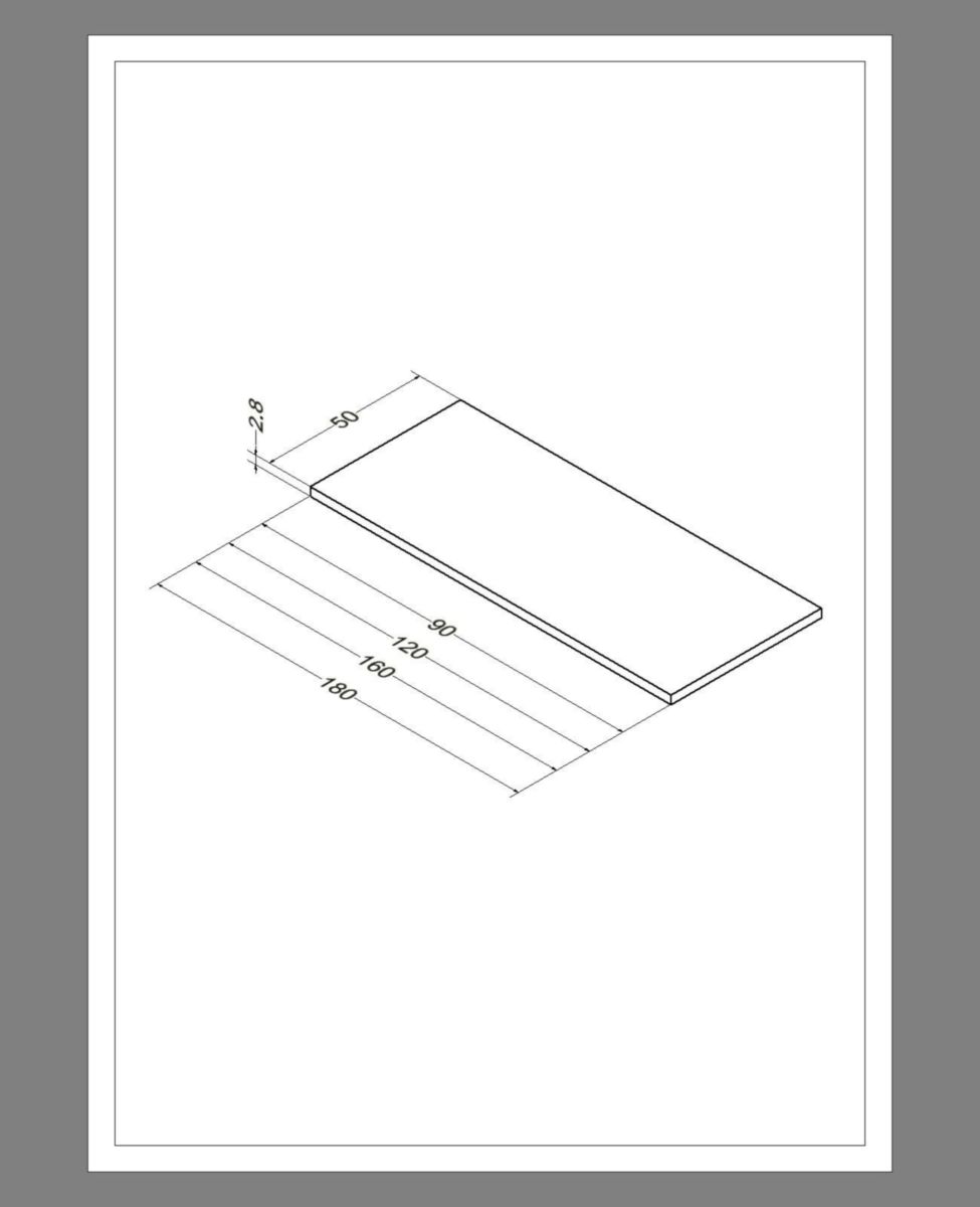 Plan   Alterna Zao Bois fin 2,8cm chêne naturel 100 cm