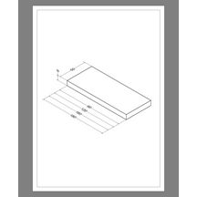 Plan   Alterna Zao Bois fin 2,8cm chêne fumé 160 cm