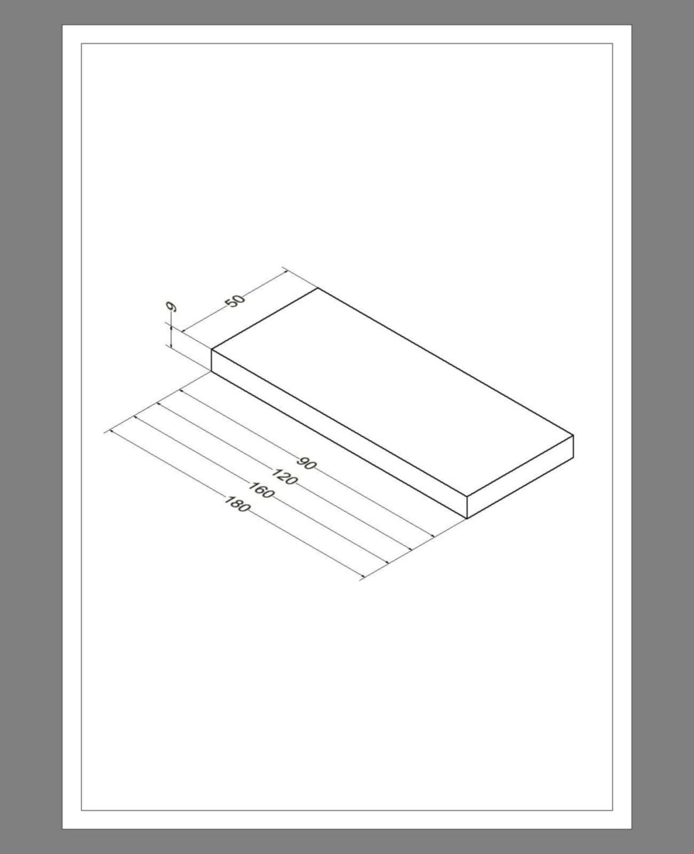 Plan   Alterna Zao Bois fin 2,8cm chêne fumé 160 cm