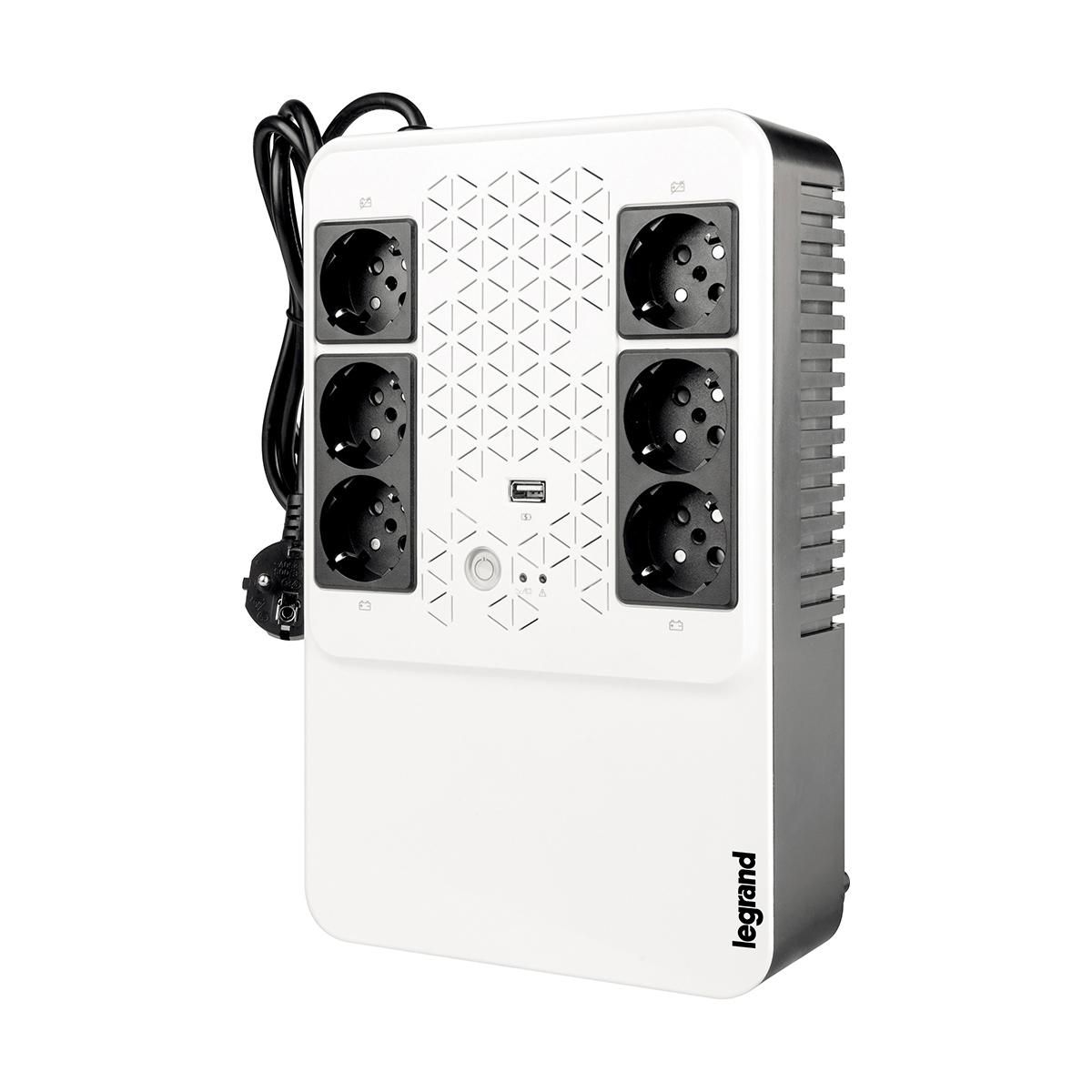 Onduleur Keor multiplug - 6x2P+T + disjoncteur intégré - 600VA - 360W - autonomie 10-15 min