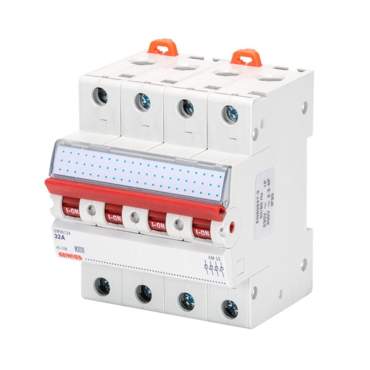 Interrupteur-sectionneur - 4P - 40A - 415 V - 4 modules