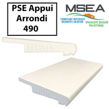 Appui PSE haute densité MSEA 1500 mm profondeur  490 mm pour Isolation Thermique par l'Exterieure