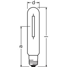 Lampe à décharge Vialox à vapeur de sodium NAV-T Super 4Y - 250 W - E40