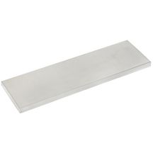 Chaperon plat lisse - blanc - 100x30x4 cm