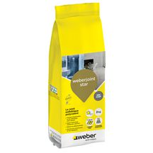 Joint de carrelage esthétique Weberjoint Star - gris acier E09 - sac de 2 kg