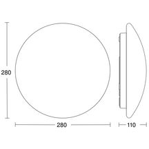 Plafonnier + détecteur de mouvement RS Pro Led P1 - 9,5W - 1010 lm - 4000 K - Ø 280 mm - H. 110 mm