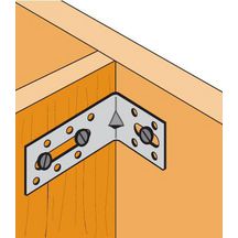 Équerre de fixation avec renfort EFIXR553 50x55x30 mm ép. 2 mm