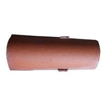 Tuile Canal terre cuite rouge 330x160 mm