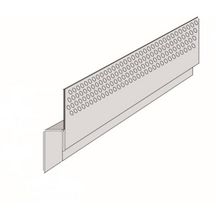 Grille de ventilation en partie haute H13 gris brume longueur 3m