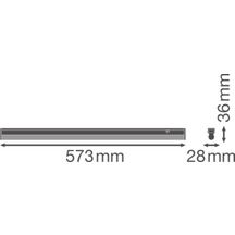 Réglette Led avec switch intégré Linear Compact - 8W - 800 lm - 4000 K - L. 600 mm