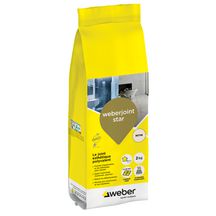 Joint de carrelage esthétique Weberjoint Star - ton rotin J02 - sac de 2 kg