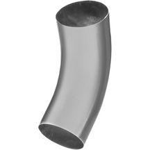 Coude cintré 72° soudé pour tuyau cylindrique - anthra-zinc - Ø 100 mm