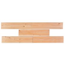 Lame de terrasse bois Douglas Deck - traité classe 3 rose - 27x145 mm - L. 3,5 m