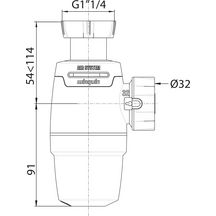 Siphon lavabo Neo Air system diamètre 32 mm Réf. 30722148