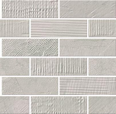 Faïence Naxos Le Marais brick gris naturel mosaïque 26x26cm 0075107