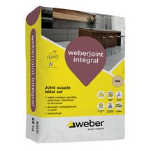 Mortier weberjoint integral pour sol et carreaux rectifiés - orme T06 - sac de 25 kg