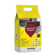 Mortier weberjoint integral pour sol et carreaux rectifiés - noyer T01 - sac de 5 kg