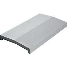 Chaperon de mur Optipose 2 pentes - gris - 49x28x4/5,2 cm