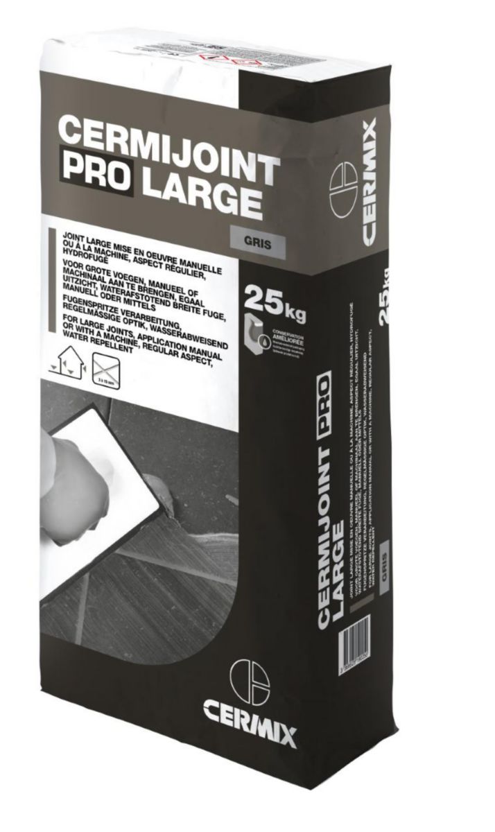 Mortier joint Cermijoint pro large Gris 25 kg 0000026701