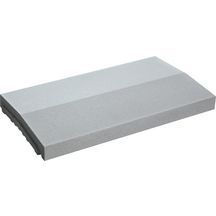 Chaperon de mur Optipose 2 pentes - gris - 49x28x4/5,2 cm