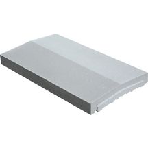 Chaperon de mur Optipose 2 pentes - gris - 49x28x4/5,2 cm