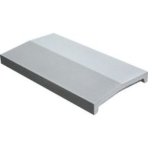 Chaperon de mur Optipose 2 pentes - gris - 49x28x4/5,2 cm